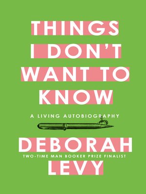 Things I Don't Want to Know - ebook